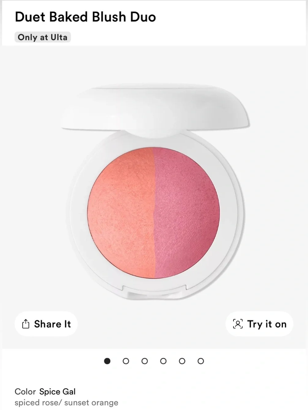 DIBS The Duet Baked Blush Duo in Spice Gal